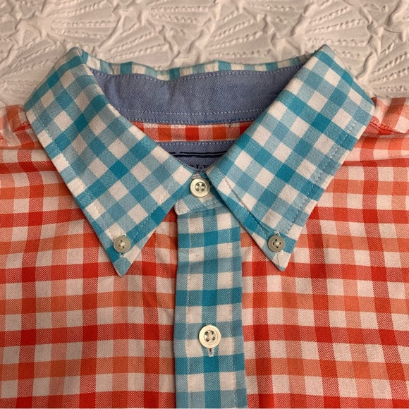 SADDLEBRED Vintage Oxford Men's Long Sleeve Button Down Checkered Shirt Med #955 - Picture 5 of 11